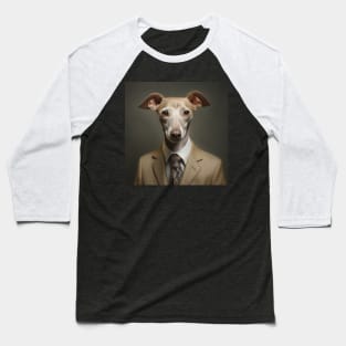 Italian Greyhound Dog in Suit Baseball T-Shirt